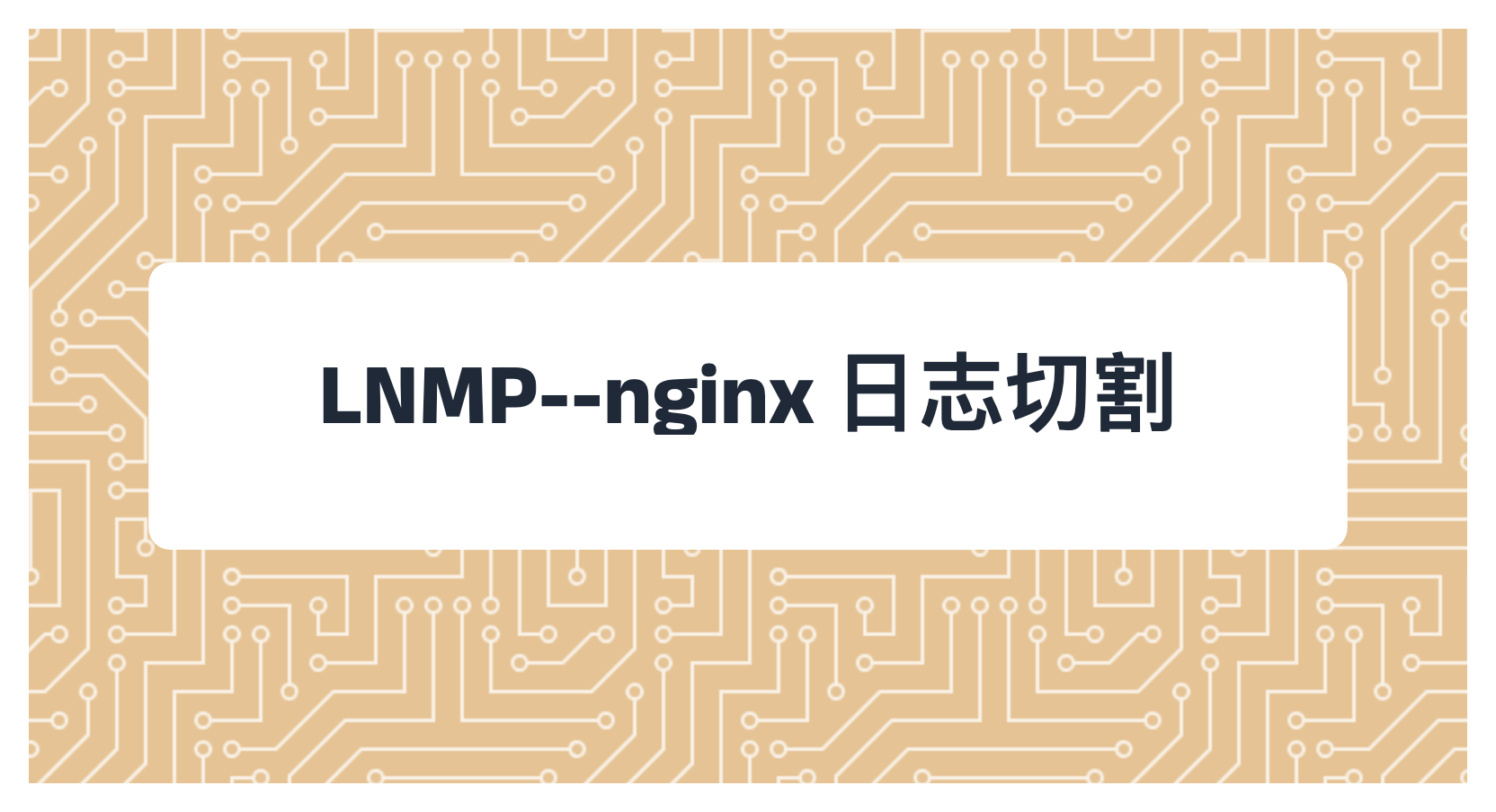 LNMP--nginx 日志切割