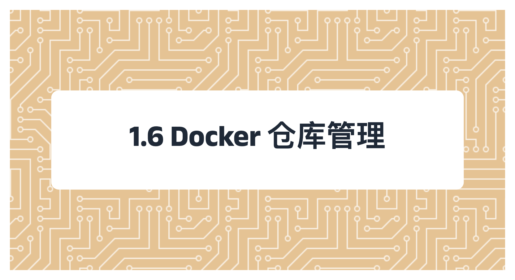 1.6 Docker 仓库管理