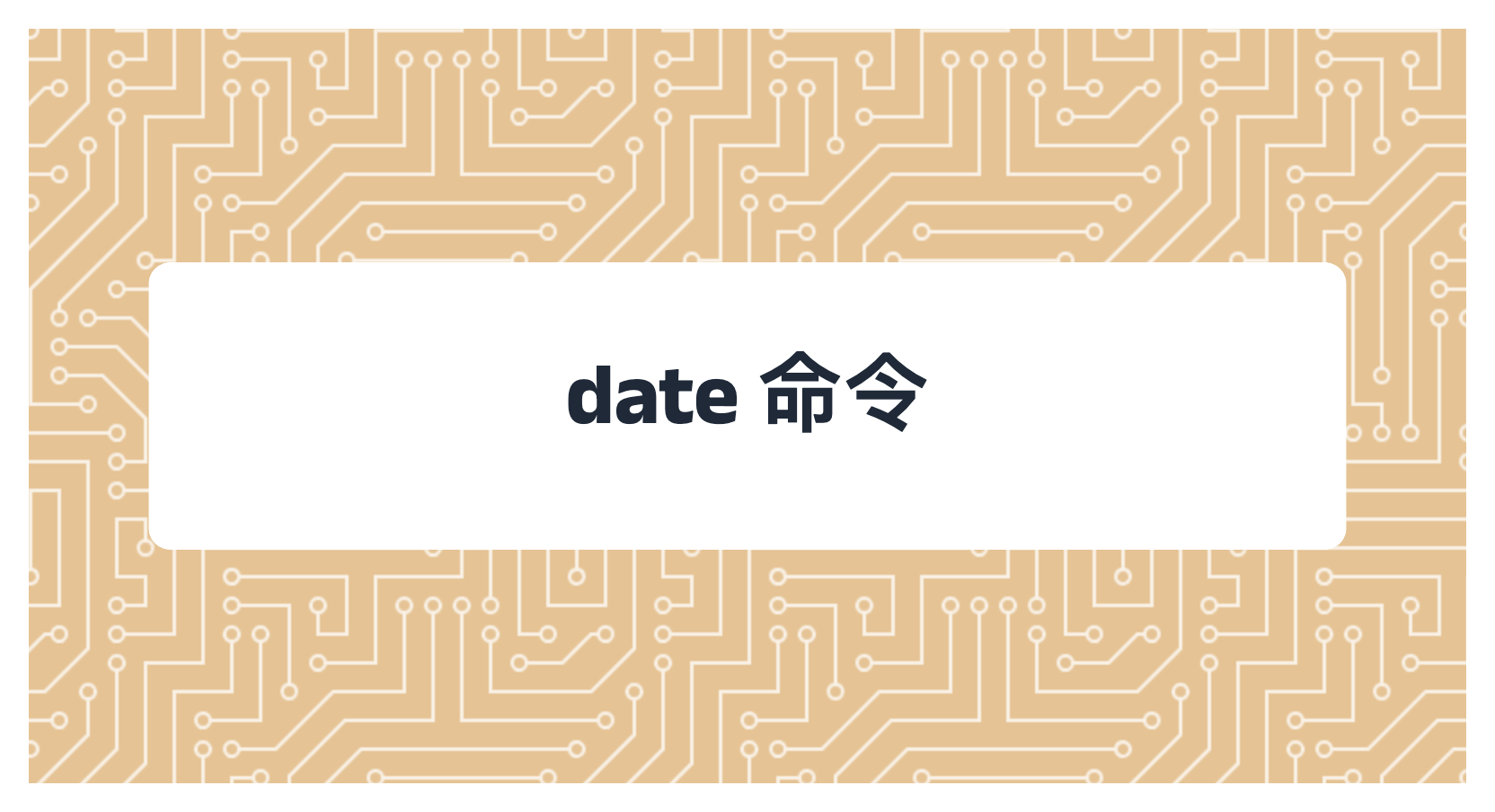 date 命令
