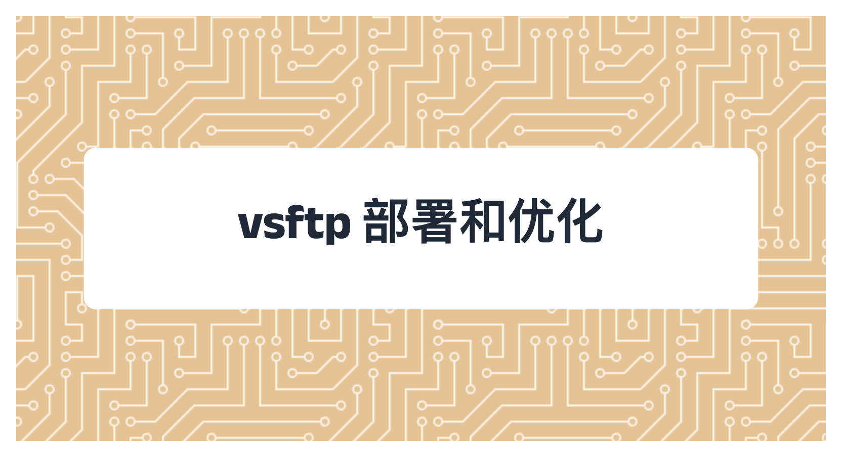vsftp 部署和优化